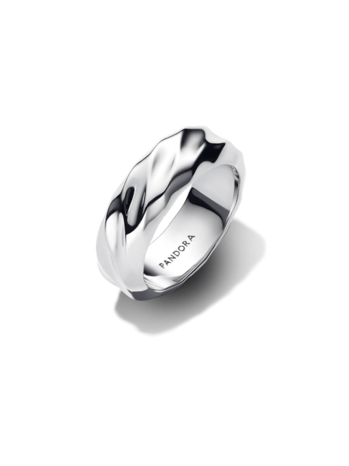 Two-Tone Ripple Effect Ring Set - Image 3
