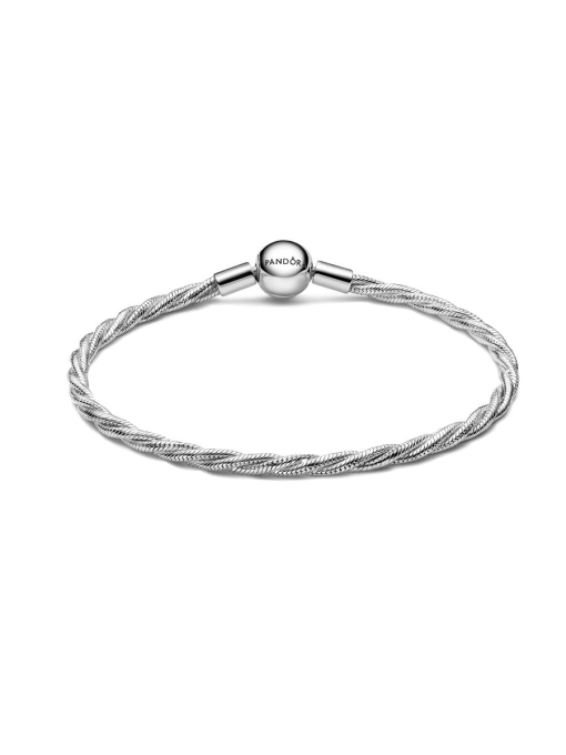 Round Pandora Clasp Twisted Snake Chain - Image 5