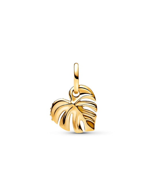 Sparkling Monstera Leaf Dangle Charm - Image 5