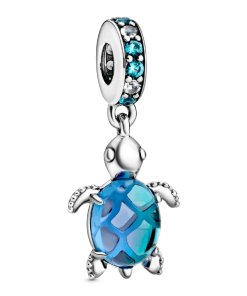 Murano Glass Sea Turtle Dangle Charm