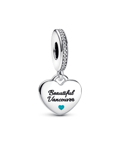 FINAL SALE - Vancouver Whale Heart Dangle Charm