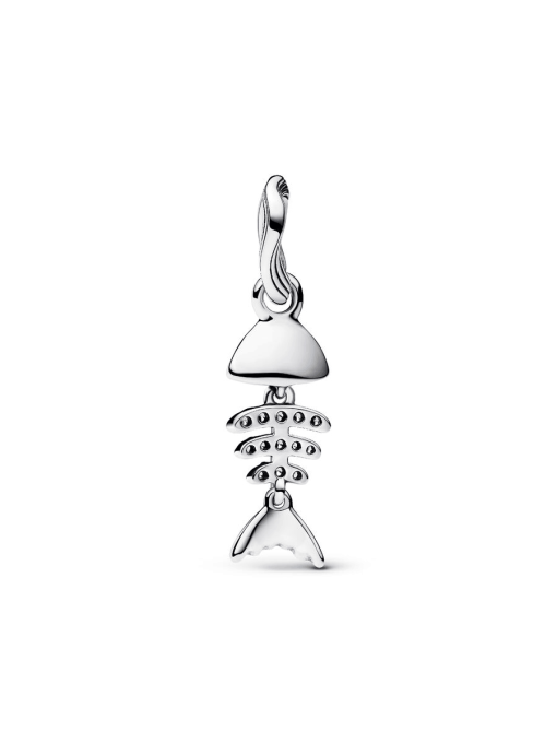 Turquoise-colored Fishbone Dangle Charm - Image 4