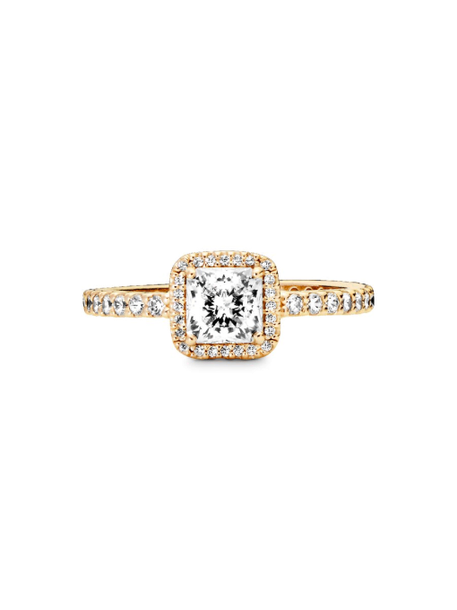 FINAL SALE - Square Sparkle Halo Ring - Image 5