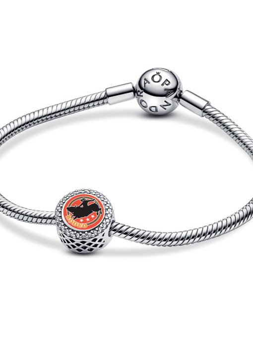 Engravable Rodeo Bucking Bull Charm - Image 3