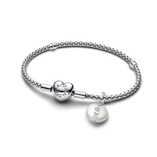 Mother's Day Pearl Charm Bracelet Set