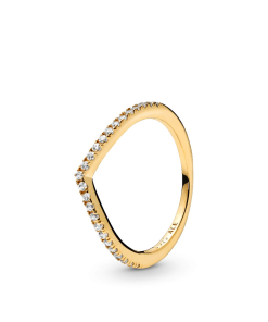 Sparkling Wishbone Ring