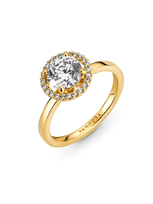 Sparkling Round Halo Ring - Image 7