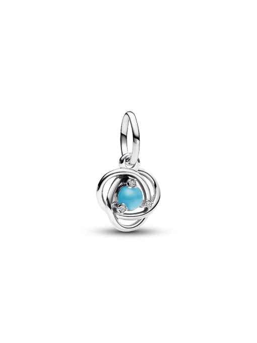 December Eternity Circle Dangle Charm Bracelet Set - Image 2