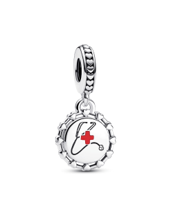 Stethoscope Engravable Dangle Charm