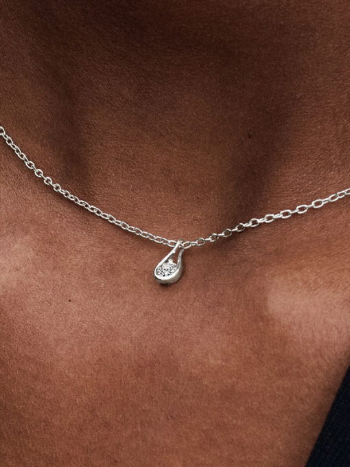 Pandora Infinite Sterling Silver Lab-grown Diamond Pendant Necklace - Image 2