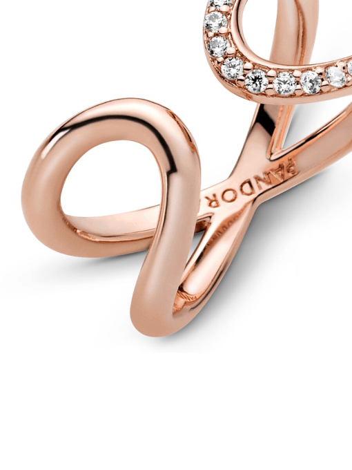FINAL SALE - Wrapped Open Infinity Ring - Image 5