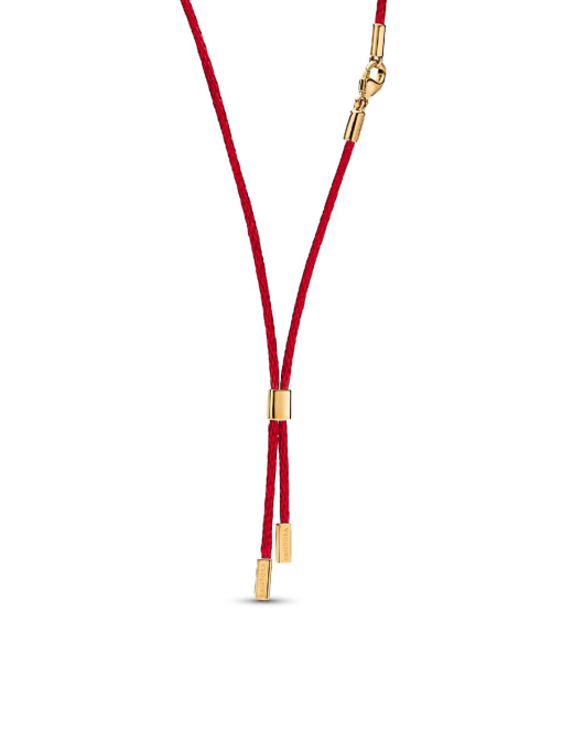 Pandora Talisman Red Recycled Polyester Cord Necklace