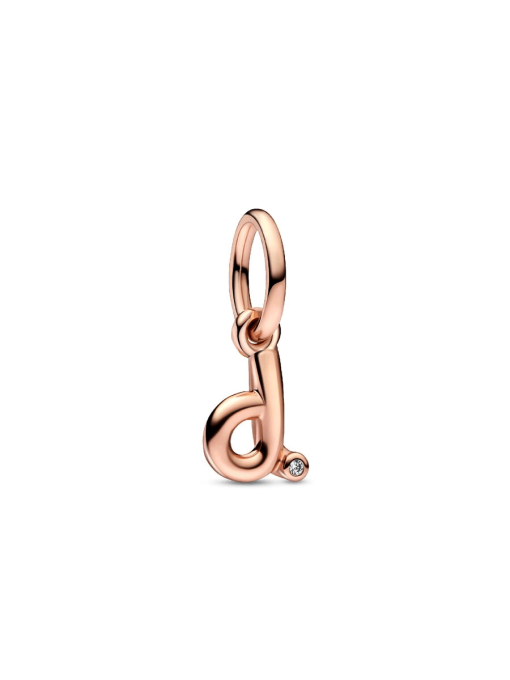 FINAL SALE - Letter D Script Alphabet Dangle Charm - Image 3