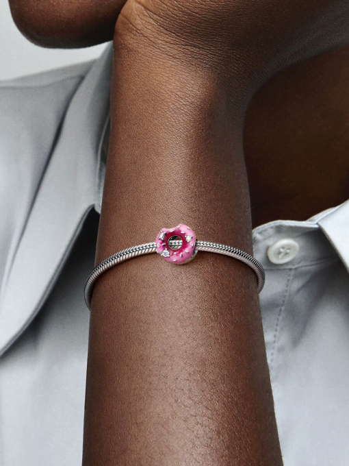 Sparkling Sprinkled Donut Charm - Image 2