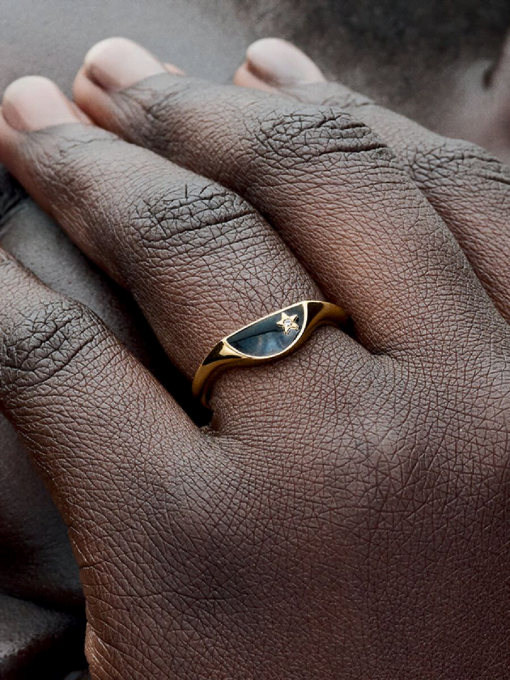 Pandora ME Halved Enamel Signet Ring - Image 2