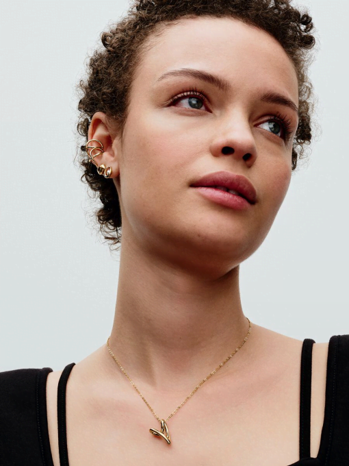 Organically Shaped Heart Pendant Necklace - Image 5