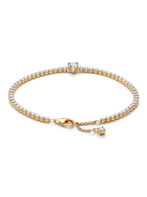 Sparkling Heart Tennis Bracelet - Image 5