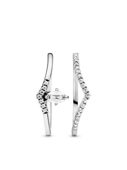Classic Wishbone Stacking Ring Set - Image 2