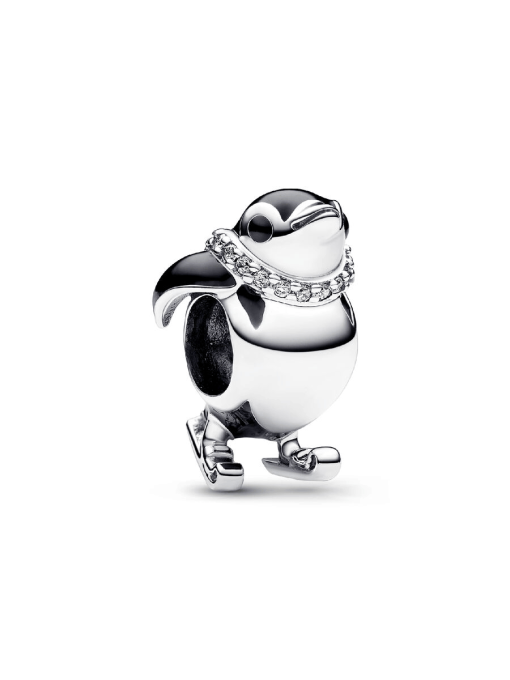 Skiing Penguin Charm
