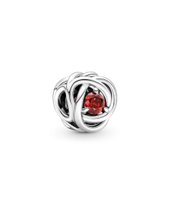 July True Red Eternity Circle Charm