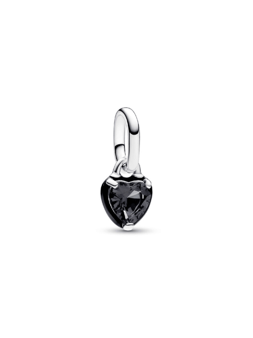 Pandora ME Black Chakra Heart Mini Dangle Charm - Image 3