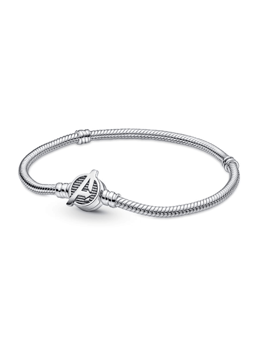 Pandora Moments Marvel The Avengers Logo Clasp Snake Chain Bracelet - Image 3