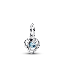 Sea Aqua Blue Eternity Circle Dangle Charm