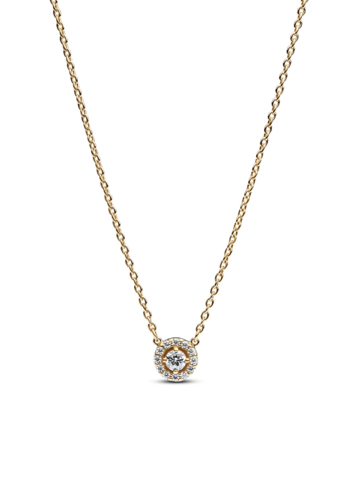 Golden Pave Halo Jewelry Set - Image 4