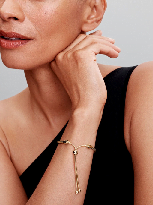 Snake Chain Slider Bracelet - Image 4