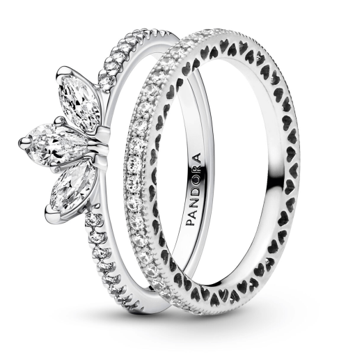 Tear-shaped Tiara Ring Set - Image 2
