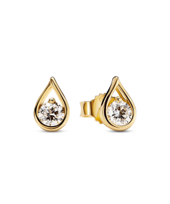 Pandora Infinite 14k Gold Lab-grown Diamond Earrings