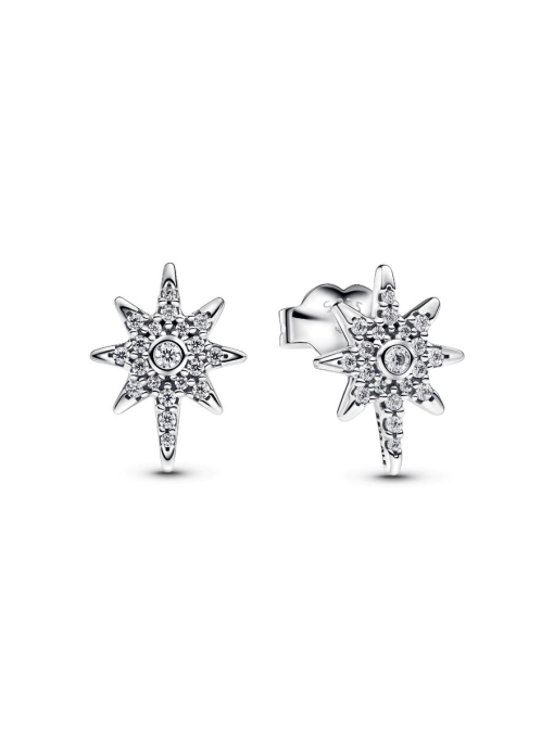 Sparkling North Star Stud Earrings - Image 3