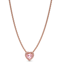 Pink Heart Collier Necklace