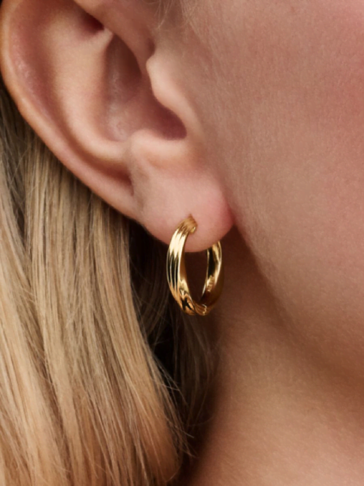Twisted Hoop Earrings - Image 2