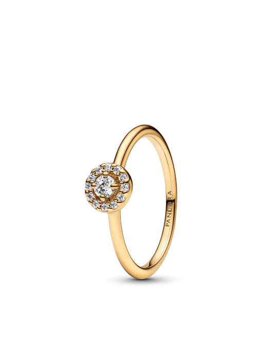 Golden Pave Halo Jewelry Set - Image 3