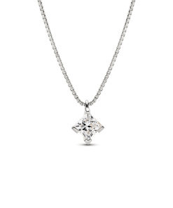 Pandora Nova 14k White Gold Lab-grown Diamond Pendant Necklace