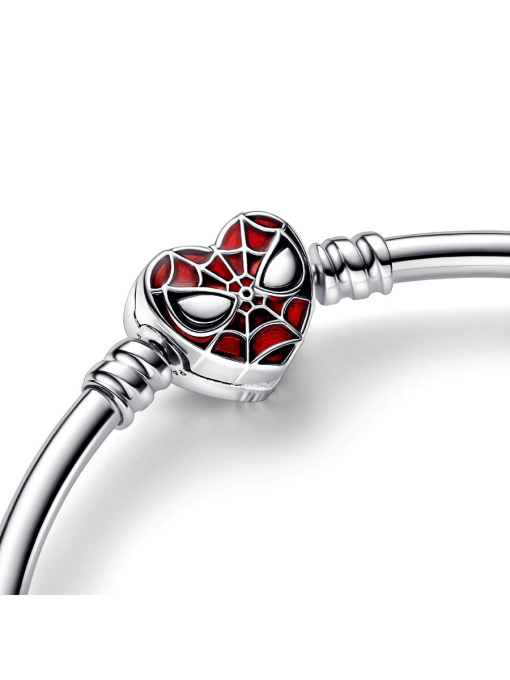 Pandora Moments Marvel Spider-Man Mask Clasp Bangle - Image 5