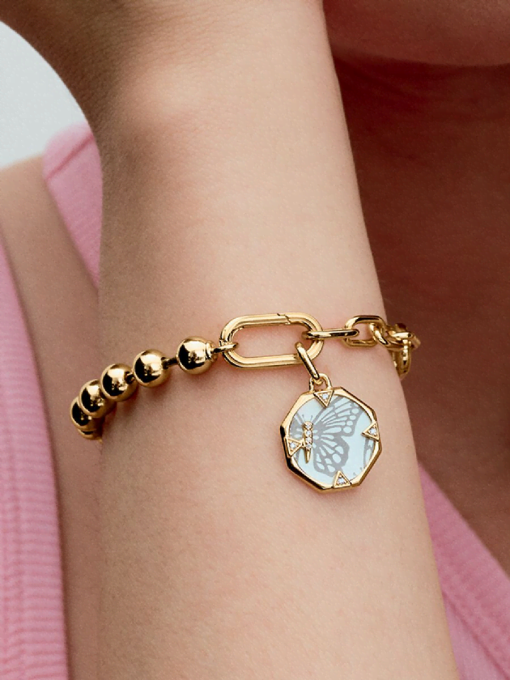 Pandora ME Pearlescent Butterfly Medallion Charm - Image 2