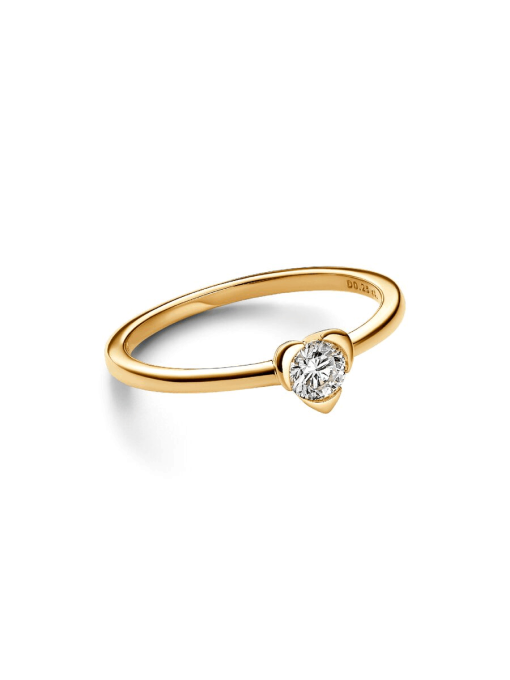 Pandora Talisman 14k Gold Lab-grown Diamond Heart Ring - Image 3
