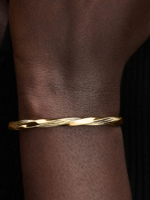 Twisted Open Bangle - Image 2