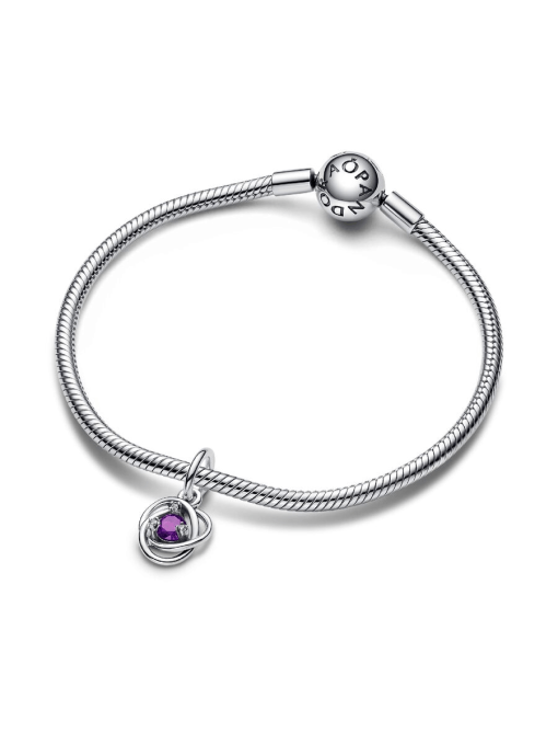 Purple Eternity Circle Dangle Charm - Image 7