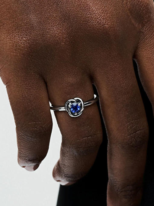 September Birthstone Eternity Circle Ring - Image 2