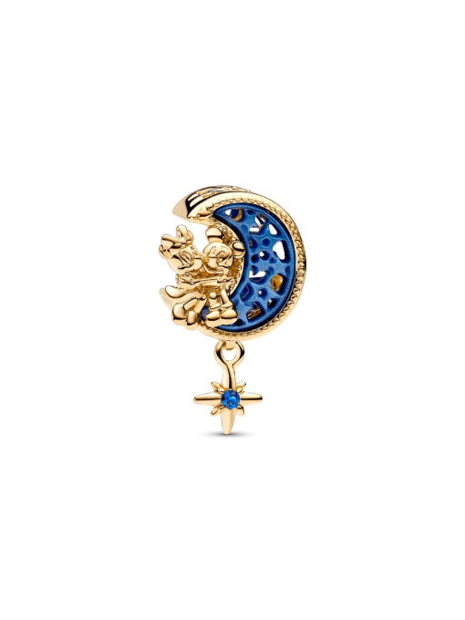 Disney Mickey Mouse & Minnie Mouse Crescent Moon Charm - Image 3
