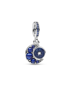 Sparkling Moon Spinning Dangle Charm