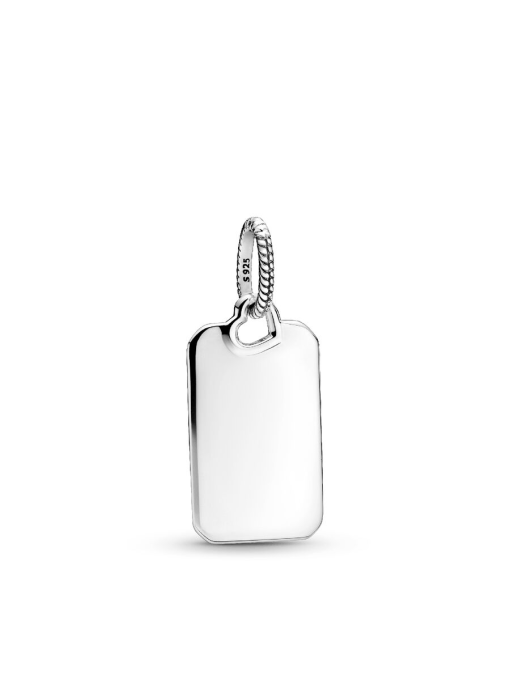 Engravable Rectangle Tag Pendant - Image 3