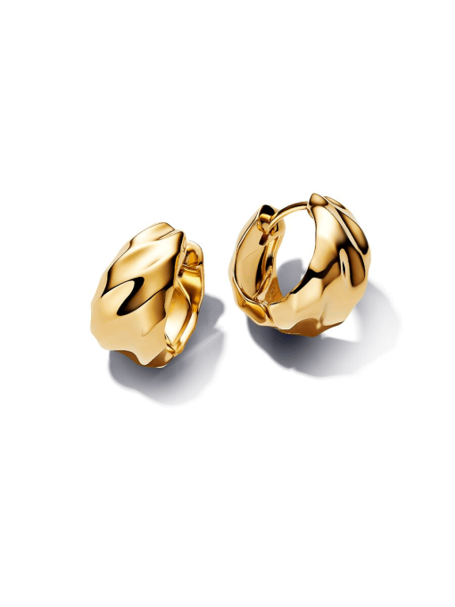 Rippled Hoop Earrings