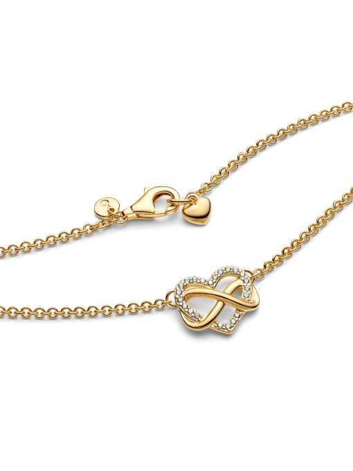 Sparkling Infinity Heart Collier Necklace - Image 7