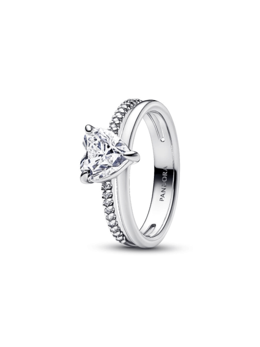 Double Band Heart Ring - Image 3