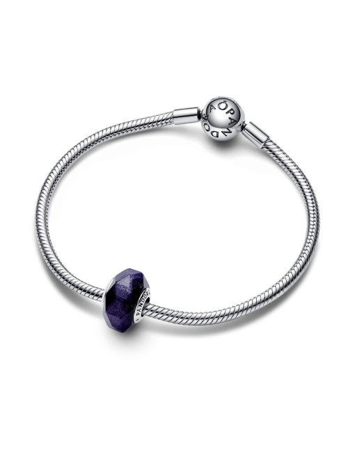 Faceted Blue Murano Glass Charm - Image 5