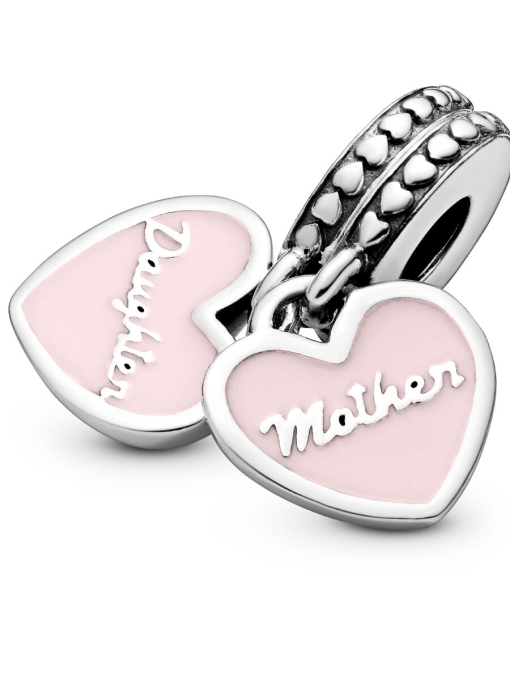 Mother & Daughter Hearts Dangle Charm - Image 5